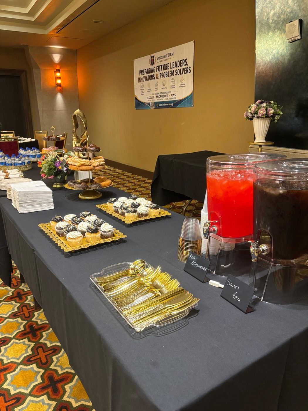 Refreshments at the graduation reception