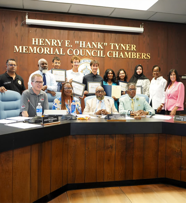 Vanguard STEM Academy students honored with an official resolution at the Atlantic City Council Chambers