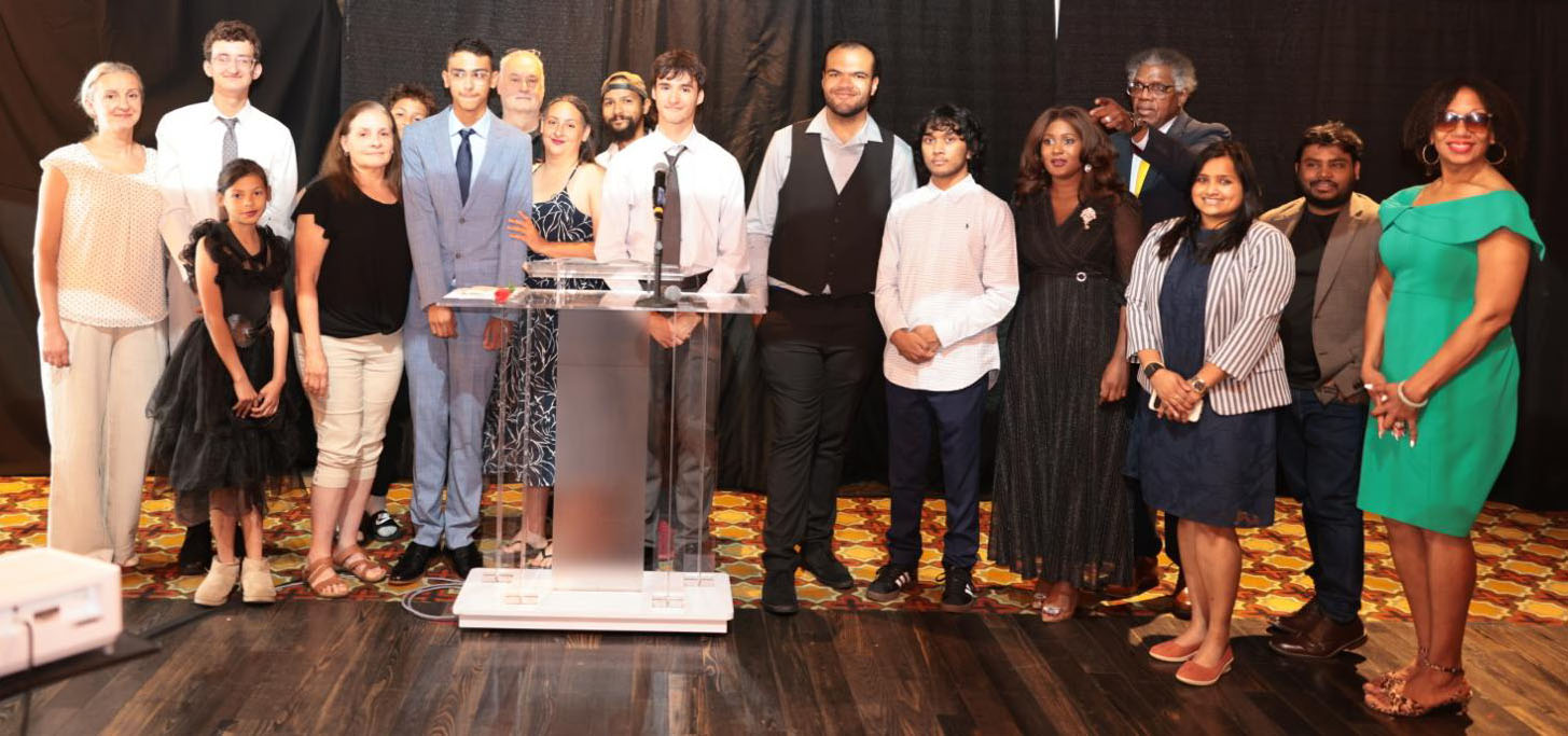 Vanguard STEM Academy cohort gathered at a program showcase